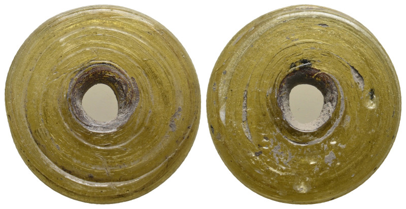 ANCIENT ROMAN GLASS BEAD (1ST- 3RD CENTURY AD).
.
Condition: Very Fine.
Weigh...