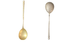 ANCIENT ROMAN SILVER SPOON OBJECT.
.
Condition: Very Fine.
Weight: 21.83 g.
Diameter: -