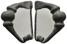 ANCIENT ROMAN BRONZE FIBULA (1ST-3TH CENTURY AD) .
.
Condition: Very Fine.
Weight: 11.23 g.
Diameter: 34.1 mm.