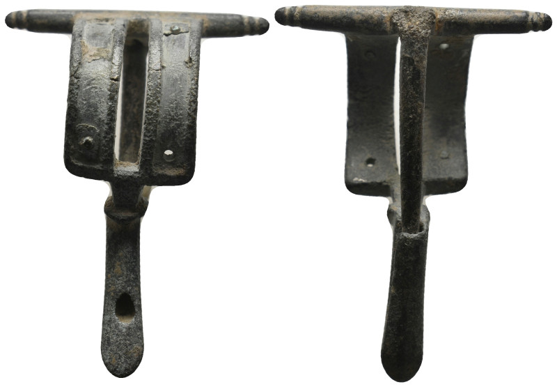 ANCIENT ROMAN BRONZE FIBULA (1ST-3TH CENTURY AD) .
.
Condition: Very Fine.
Weigh...