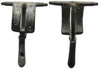 ANCIENT ROMAN BRONZE FIBULA (1ST-3TH CENTURY AD) .
.
Condition: Very Fine.
Weight: 13.16 g.
Diameter: 49.7 mm.