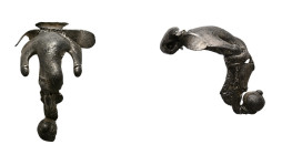 ANCIENT ROMAN SILVER FIBULA (1ST-3TH CENTURY AD) .
.
Condition: Very Fine.
Weight: 24.08 g.
Diameter: 42 mm.