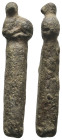 ANCIENT ROMAN BRONZE FIGURINE.
.
Condition: Very Fine.
Weight: 12.16 g.
Diameter: 42.9 mm