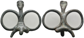 ANCIENT GREEK BRONZE OBJECT.
.
Condition: Very Fine.
Weight: 42.45 g.
Diameter: 57.3 mm