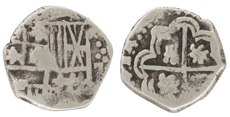 Moneda virreinal. Felipe III o IV. 1 Real. Anterior a 1650. L (López Barriales)....