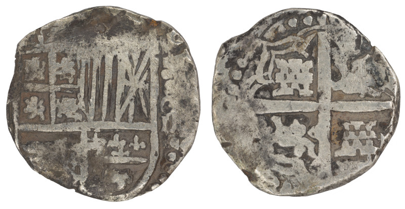 Moneda virreinal. Felipe III o IV. 4 Reales. Fecha no visible. Ensayador no visi...