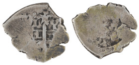 Moneda virreinal. Felipe V. 1 Real. 1714 ? - 1724 ?. Y (Diego Ybarbouru). Potosí. Ag. 2,90 g. Cal-Tipo 82. RC. Salida: 5