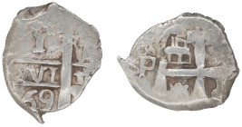 Moneda virreinal. Carlos III. 1 Real. 1769. VY (José de Vargas y Flor y Raimundo de Yturriaga). Potosí. Ag. 3,51 g. Cal-458. MBC. Fecha visible. Muy r...