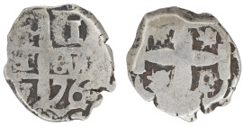 Moneda virreinal. Carlos III. 1 Real. 176X. VY (José de Vargas y Flor y Raimundo de Yturriaga). Potosí. Ag. 3,38 g. Cal-Tipo 51. MBC-. Salida: 20
