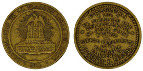 Medalla. Perú. 1911. CUZCO. Anv: INAUGURACIÓN DE LA PLAZA DE ARMAS DEL CUZCO 1911. Dedicatoria a la Plaza de Armas de Cuzco. // Rev: En 11 líneas, CON...