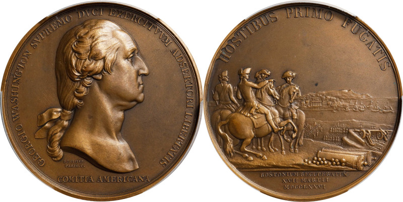 "1776" (ca. 1880-1910) Washington Before Boston Medal. Fifth Paris Mint Issue. F...