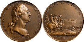 "1776" (ca. 1880-1910) Washington Before Boston Medal. Fifth Paris Mint Issue. First Issued Obverse (In Repaired State) / Third Issued Reverse (In Rep...