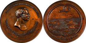 "1848" Major General Zachary Taylor / Battle of Buena Vista Medal. Julian MI-24. Copper. About Uncirculated, Damaged, Cleaned.
90 mm.

Estimate: $1...
