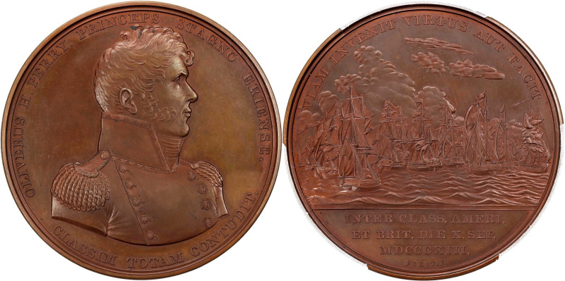 "1813" (1869-1880s) Master Commandant Oliver H. Perry / Battle of Lake Erie Nava...