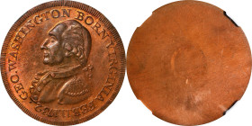 "1732" (1959) Washington Born Virginia Copper. Albert Collis Restrike. Musante GW-37, Baker-22B. Copper. MS-64 BN (NGC).
32 mm.

Estimate: $100