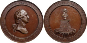 "1860" U.S. Mint Cabinet Medal. Musante GW-241, Baker-326A, Julian MT-23. Bronze. MS-63 BN (NGC).
59 mm.

Estimate: $250
