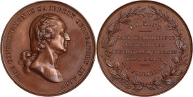 "1861" (1861-1904) U.S. Mint Oath of Allegiance Medal. Musante GW-476, Baker-279B, Julian CM-2. Bronze. MS-63 (PCGS)
30 mm.

Estimate: $200