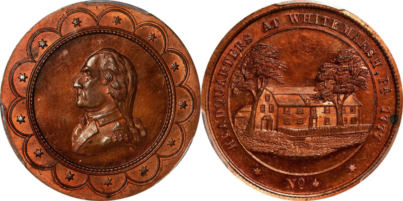 "1777" (ca. 1862) George Hampden Lovett's Headquarters Series Medal. No. 4, Whit...