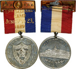 Undated (ca. 1889) Patriotic Order Sons of America - Washington, D.C. Medal. Musante GW-1059, Baker-Unlisted, Obverse of Douglas-71. White Metal. Abou...