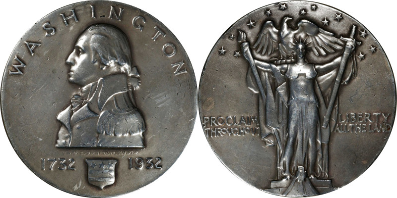 1932 Birth Bicentennial Proclaim Liberty Medal. By Laura Gardin Fraser. Baker-90...