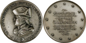 1939 Washington Inaugural Sesquicentennial ANS Medal. By Albert Stewart. Baker-3000A, var., Miller-47. Silvered Bronze. Mint State.
63 mm.

Estimat...