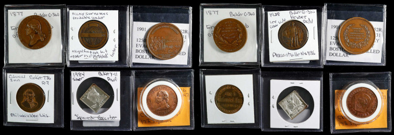 Lot of (6) Washington Medals and Tokens.
Included are: Musante GW-976; Baker-52...