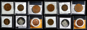 Lot of (6) Washington Medals and Tokens.
Included are: Musante GW-976; Baker-52R; Baker E-310; Baker C-360; Baker-776; and Baker Y-11. Grades range f...