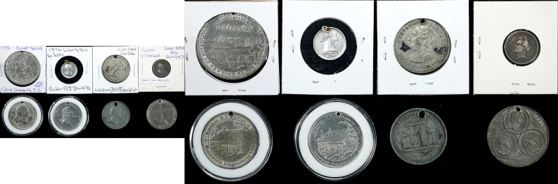 Lot of (8) Washington Medals.
Unless otherwise stated, all examples are in whit...