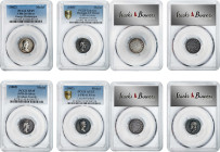 Lot of (4) U.S. Mint Presidential Medalets. Silver. (PCGS).
Included are: Julian PR-26, EF-45; Julian PR-36, Specimen-45; Julian PR-36, EF Details--D...