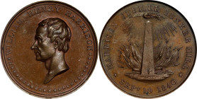 "1840" (ca. 1860) William Henry Harrison Campaign Medal. Restrike. DeWitt-WHH 1840-4. Copper. MS-63 BN (NGC).
43 mm.
From Heritage's FUN Signature A...