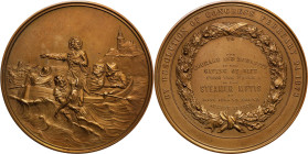 "1873" Metis Shipwreck Medal. 20th Century Restrike. Failor-Hayden 527. Yellow Bronze. Mint State.
64 mm.

Estimate: $50
