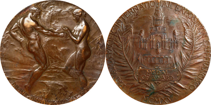 1915 Panama-Pacific International Exposition Award Medal. By John Flanagan. Bron...