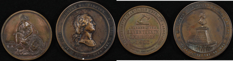 Lot of (2) Medals Struck by the U.S. Mint. Bronze.
Included are: "1860" U.S. Mi...