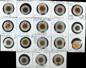 NEW JERSEY. Paterson through Woodbury. Lot of (18) Encased Lincoln Cents.
Includes a mix of Wheat Ears and Memorial Reverse coins in circulated and M...