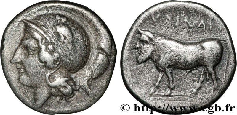 CAMPANIA - HYRIA
Type : Nomos, statère ou didrachme 
Date : c. 395-385 AC. 
Mint...