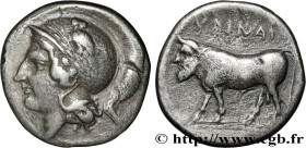 CAMPANIA - HYRIA
Type : Nomos, statère ou didrachme 
Date : c. 395-385 AC. 
Mint name / Town : Hyria 
Metal : silver 
Diameter : 19,5  mm
Orientation ...