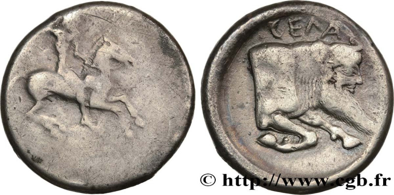 SICILY - GELA
Type : Didrachme 
Date : c. 490/485-480/475 AC. 
Mint name / Town ...