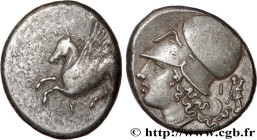 CORINTHIA - CORINTH
Type : Statère 
Date : c. 375-300 AC. 
Mint name / Town : Corinthe, Corinthie 
Metal : silver 
Diameter : 21,5  mm
Orientation die...