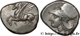 CORINTHIA - CORINTH
Type : Statère 
Date : c. 350-285 AC. 
Mint name / Town : Corinthe, Corinthie 
Metal : silver 
Diameter : 18,5  mm
Orientation die...