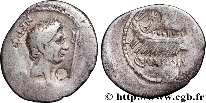 POMPEY THE GREAT
Type : Denier 
Date : c. 44-43 AC. 
Mint name / Town : Marseill...