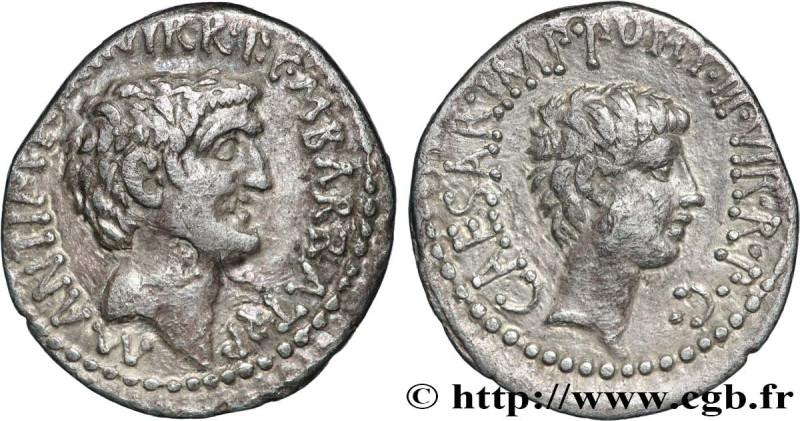 ANTONIUS and OCTAVIAN
Type : Denier 
Date : c. 41 AC. 
Mint name / Town : Éphèse...