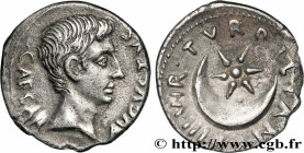 AUGUSTUS
Type : Denier 
Date : 18 AC. 
Mint name / Town : Rome 
Metal : silver 
Millesimal fineness : 900  ‰
Diameter : 19  mm
Orientation dies : 3  h...