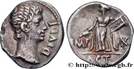 AUGUSTUS
Type : Denier 
Date : 15 AC. 
Mint name / Town : Lyon  
Metal : silver 
Millesimal fineness : 950  ‰
Diameter : 18,5  mm
Orientation dies : 1...