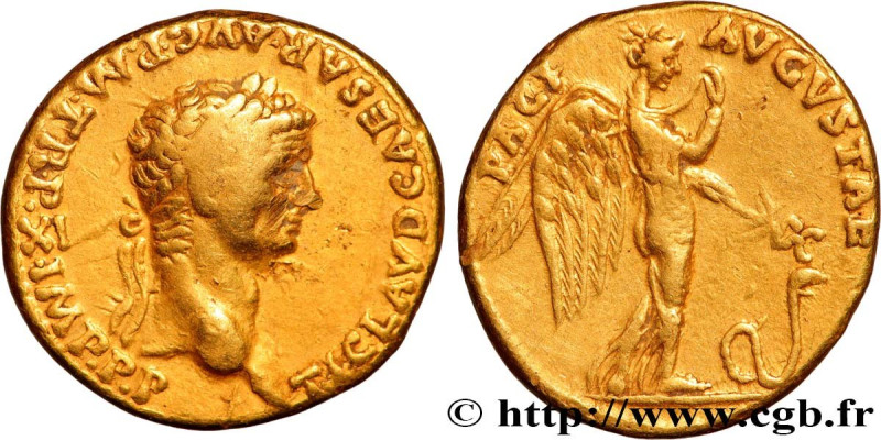CLAUDIUS
Type : Aureus 
Date : 50-51 
Mint name / Town : Lyon 
Metal : gold 
Dia...