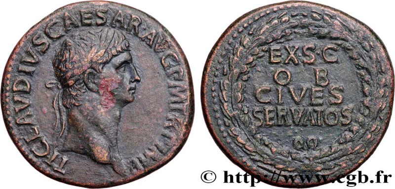 CLAUDIUS
Type : Sesterce 
Date : 42-43 
Mint name / Town : Rome 
Metal : copper ...