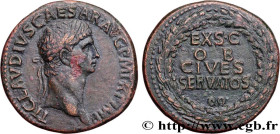 CLAUDIUS
Type : Sesterce 
Date : 42-43 
Mint name / Town : Rome 
Metal : copper 
Diameter : 33,5  mm
Orientation dies : 6  h.
Weight : 28,61  g.
Rarit...
