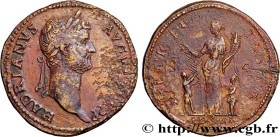 HADRIAN
Type : Sesterce 
Date : 128 
Mint name / Town : Rome 
Metal : copper 
Diameter : 33  mm
Orientation dies : 6  h.
Weight : 25,76  g.
Rarity : R...