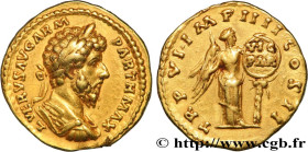 LUCIUS VERUS
Type : Aureus 
Date : 166 
Mint name / Town : Rome 
Metal : gold 
Diameter : 20  mm
Orientation dies : 12  h.
Weight : 7,22  g.
Rarity : ...