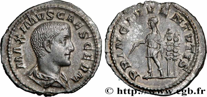 MAXIMUS CAESAR
Type : Denier 
Date : 237 
Mint name / Town : Rome 
Metal : silve...