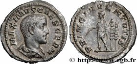 MAXIMUS CAESAR
Type : Denier 
Date : 237 
Mint name / Town : Rome 
Metal : silver 
Millesimal fineness : 500  ‰
Diameter : 19,5  mm
Orientation dies :...